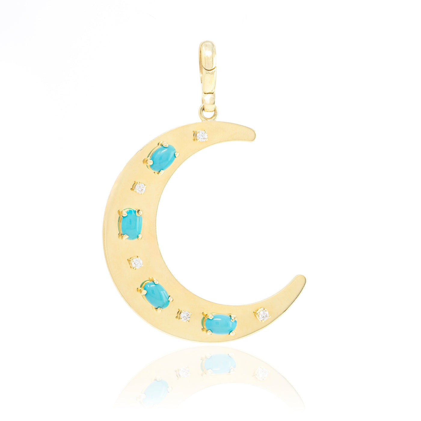 Flat Crescent Charm