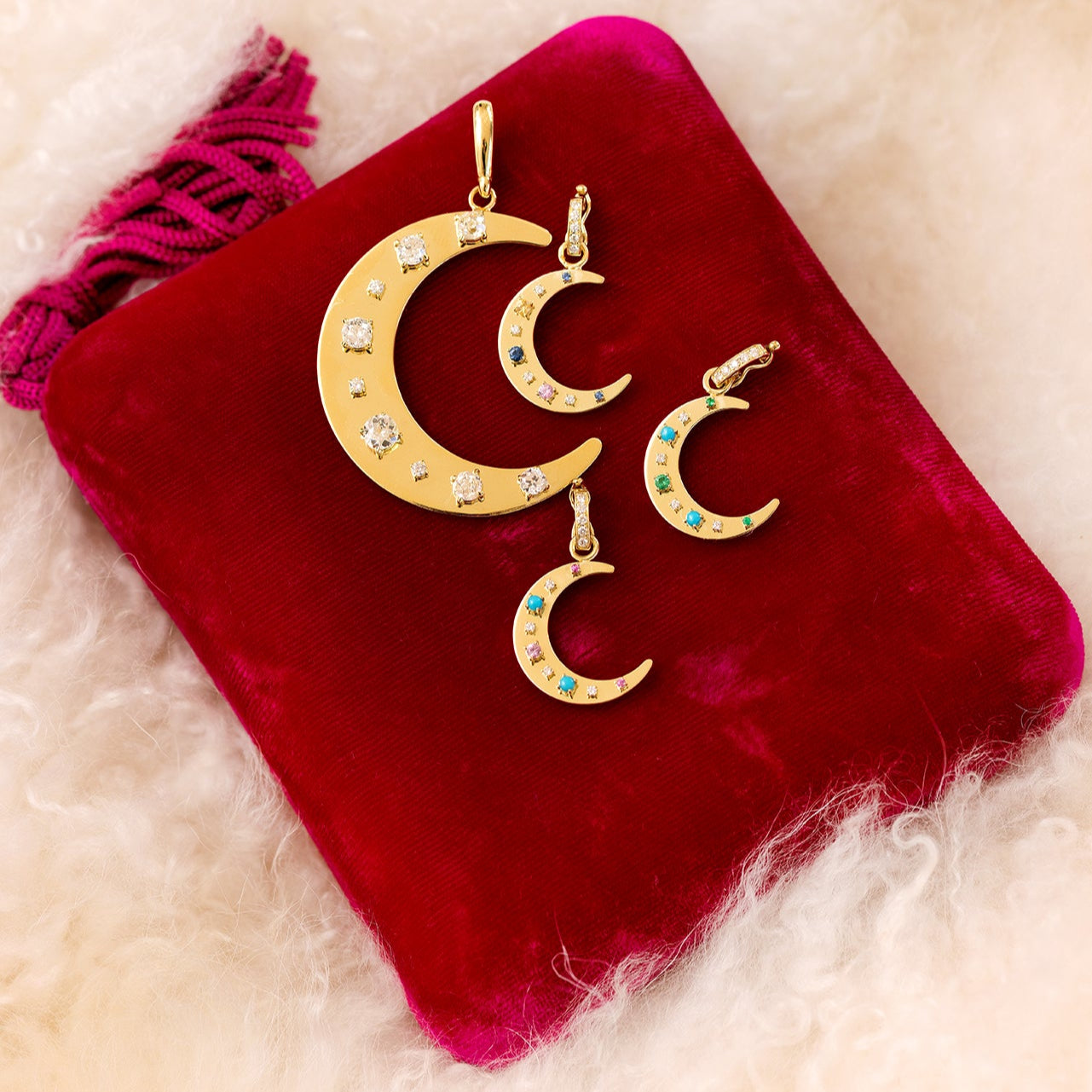 Flat Crescent Charm