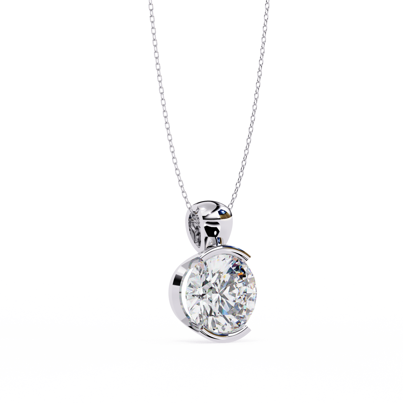Refined Radiance Contemporary Lab Diamond Necklace Designs