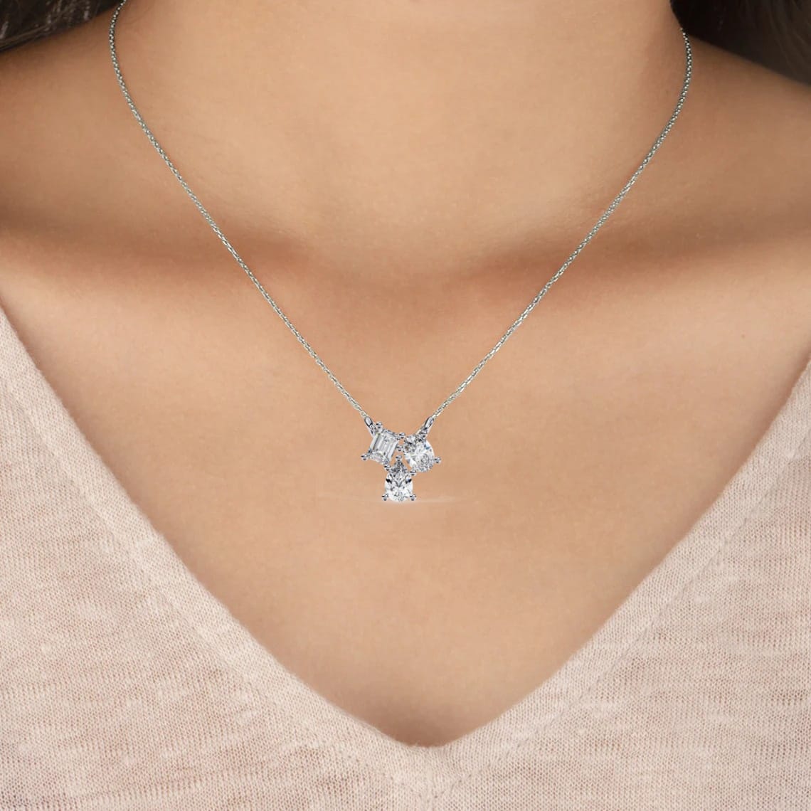 Exquisite Lab Grown Diamond Pendant Necklaces for Women