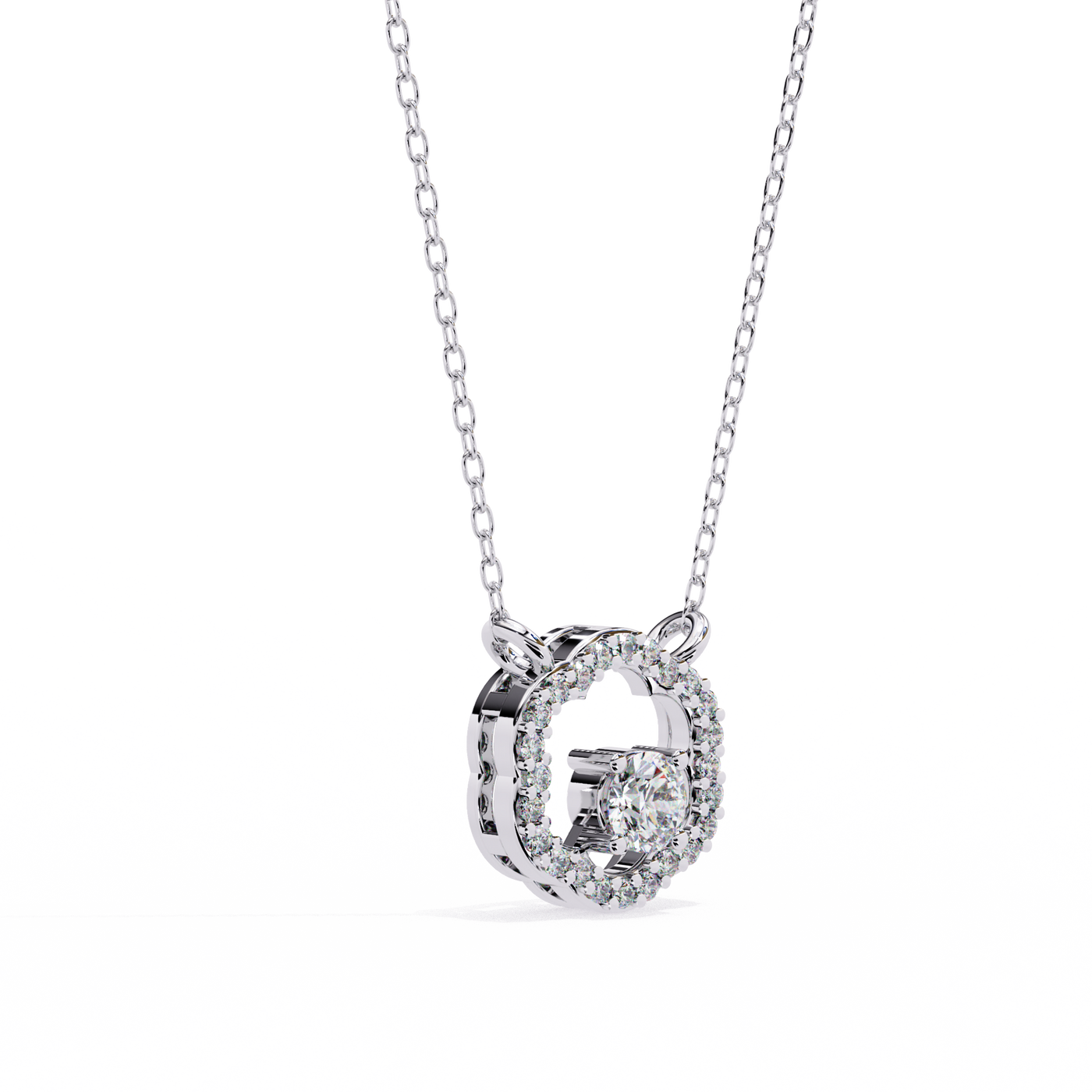 Classic & Sustainable Elegant Lab Created Diamond Pendants for Women