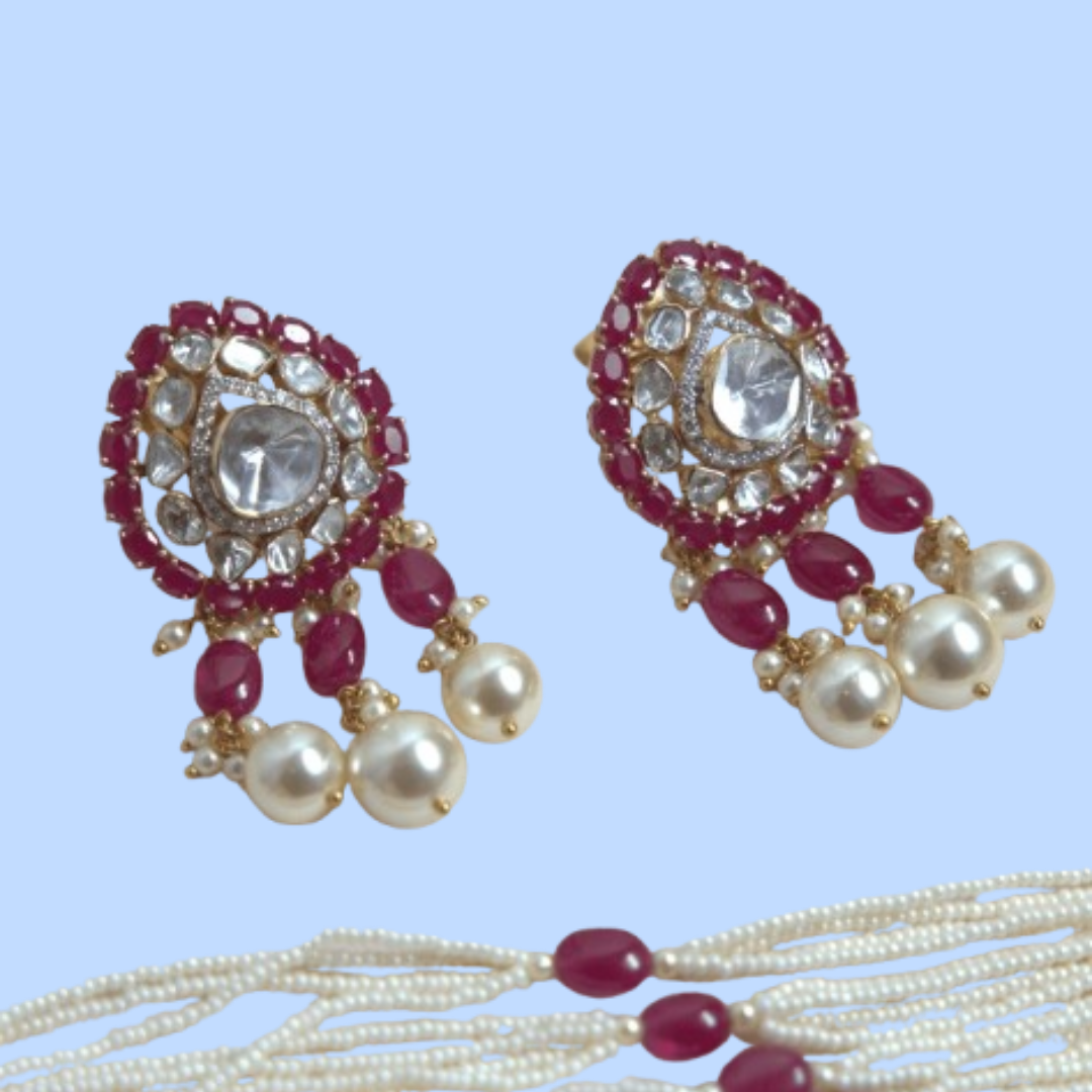 Polki Passion Gem Stone Royale Earring