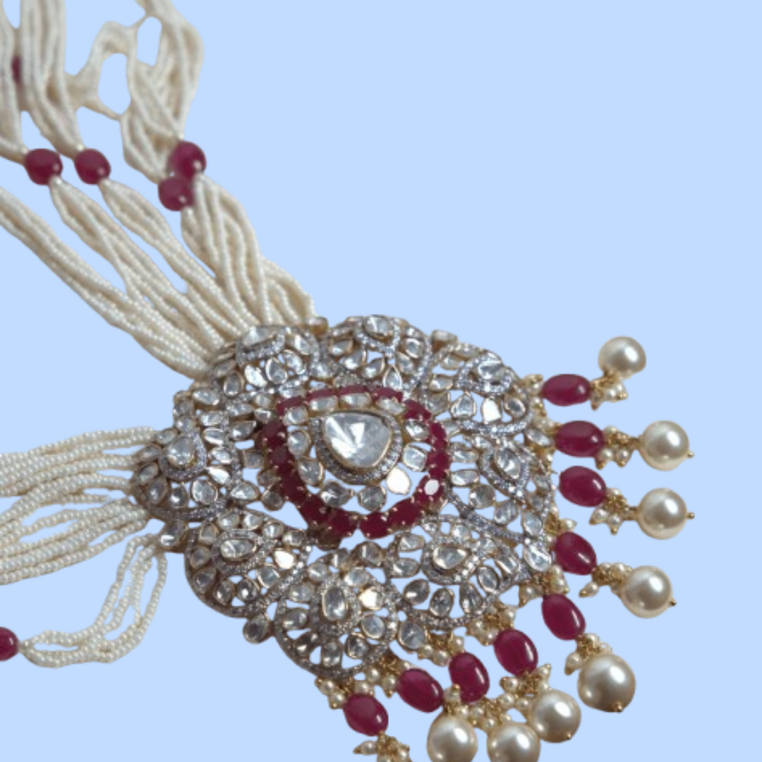 Polki Splendor Gem Stones Radiance Necklace
