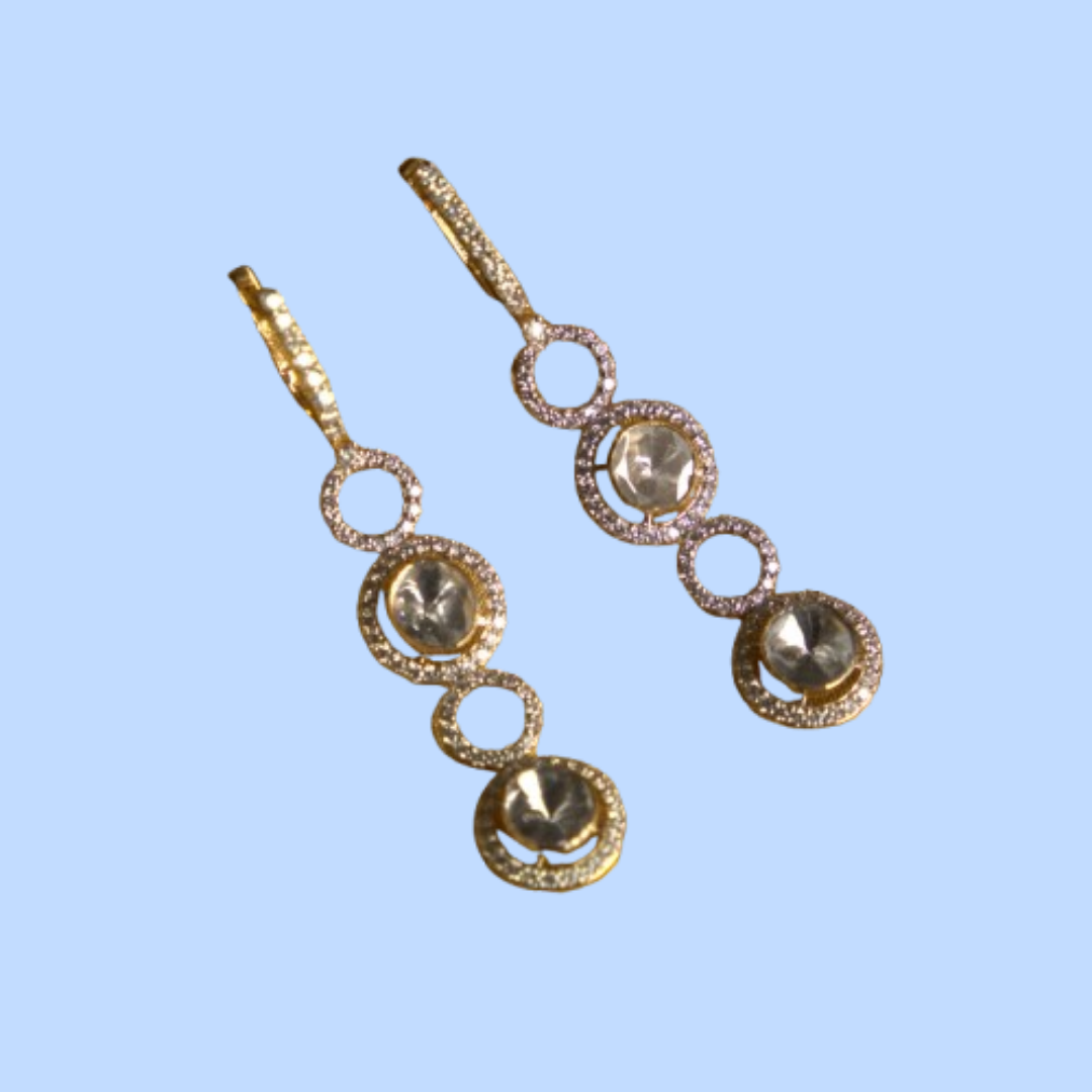 Festive Wear Diamond Drop Earrings