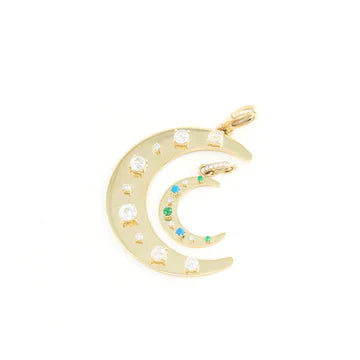 Flat Crescent Charm