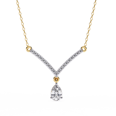 Lab Diamond Solitaire Necklace Classic Anniversary Jewelry