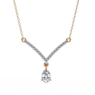 Lab Diamond Solitaire Necklace Classic Anniversary Jewelry