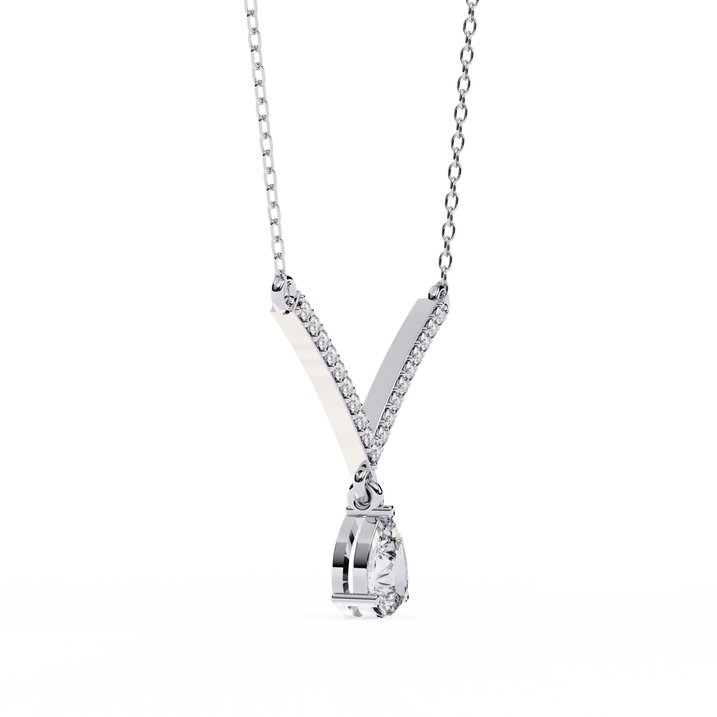 Lab Diamond Solitaire Necklace Classic Anniversary Jewelry
