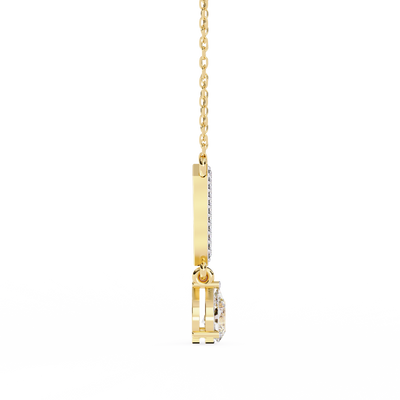 Lab Diamond Solitaire Necklace Classic Anniversary Jewelry