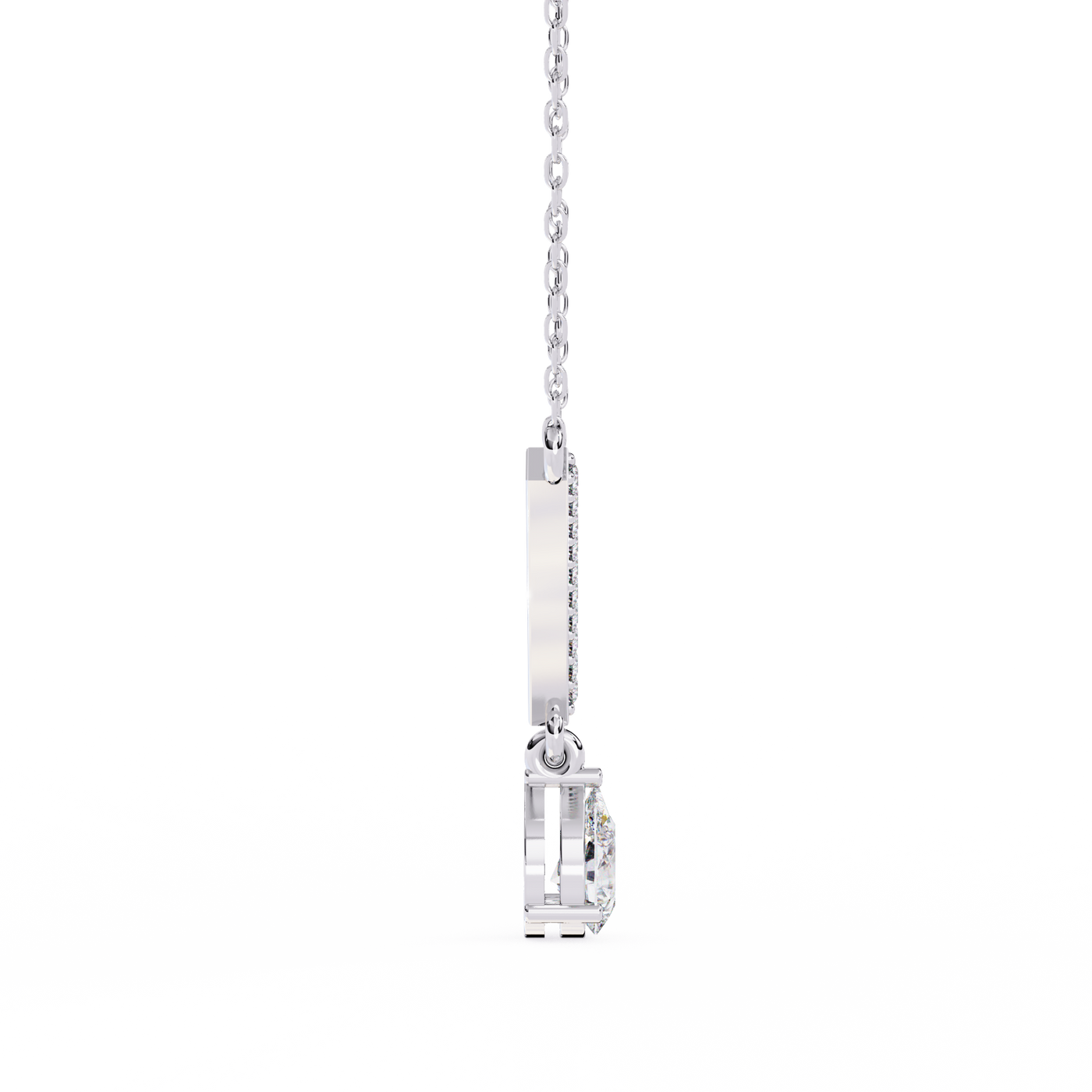 Lab Diamond Solitaire Necklace Classic Anniversary Jewelry