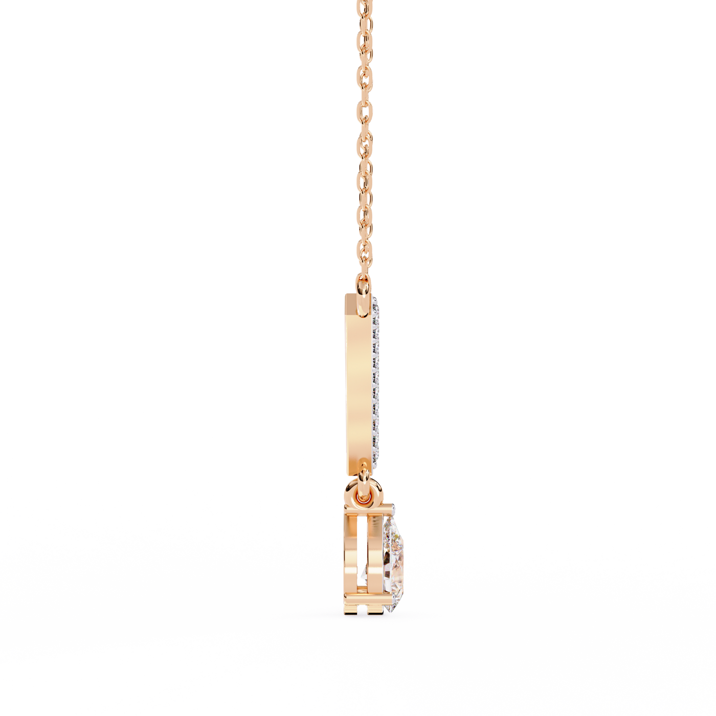 Lab Diamond Solitaire Necklace Classic Anniversary Jewelry