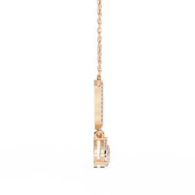 Lab Diamond Solitaire Necklace Classic Anniversary Jewelry