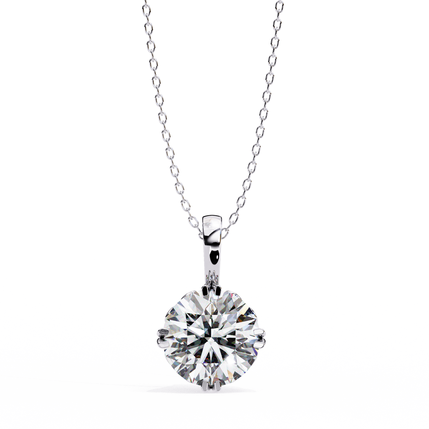 Clean Lines, Bright Shine Modern Lab Diamond Pendant Collection