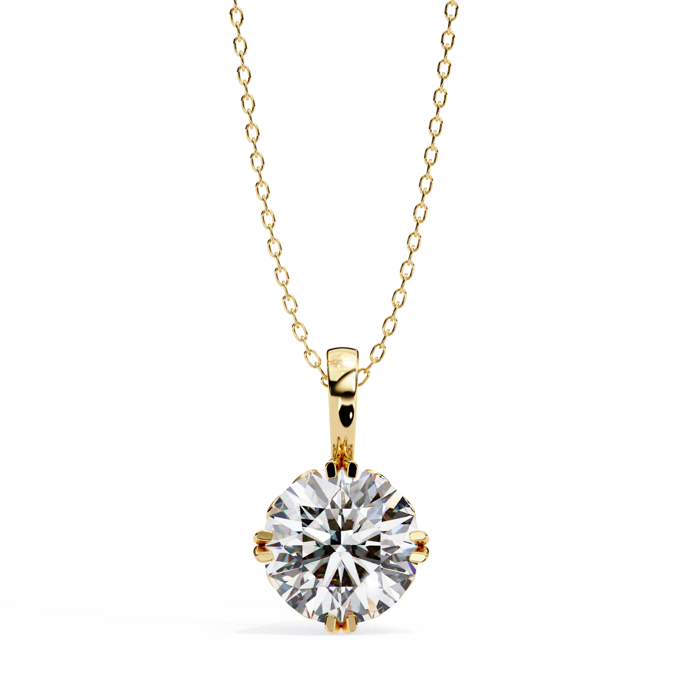Clean Lines, Bright Shine Modern Lab Diamond Pendant Collection