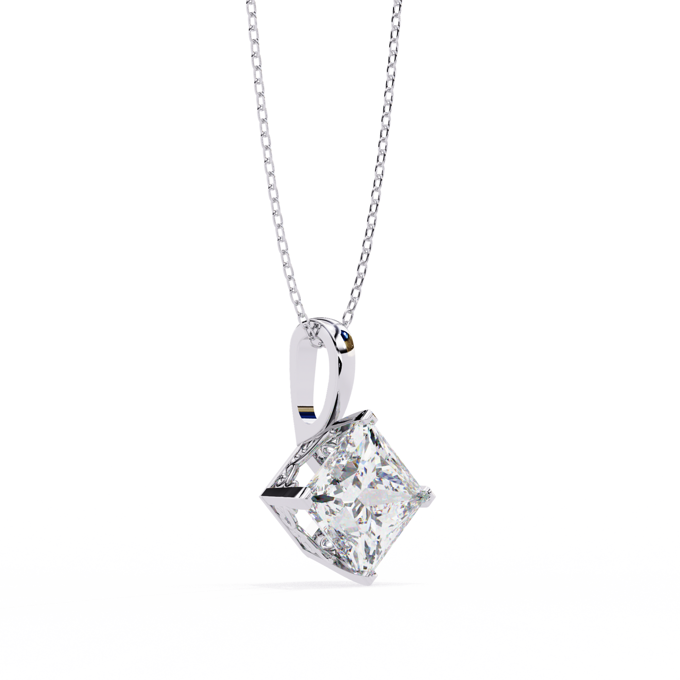 Conscious Glamour Ethical Lab Diamond Halo Necklaces That Sparkle Guilt Free