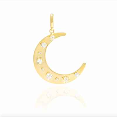 Flat Crescent Charm