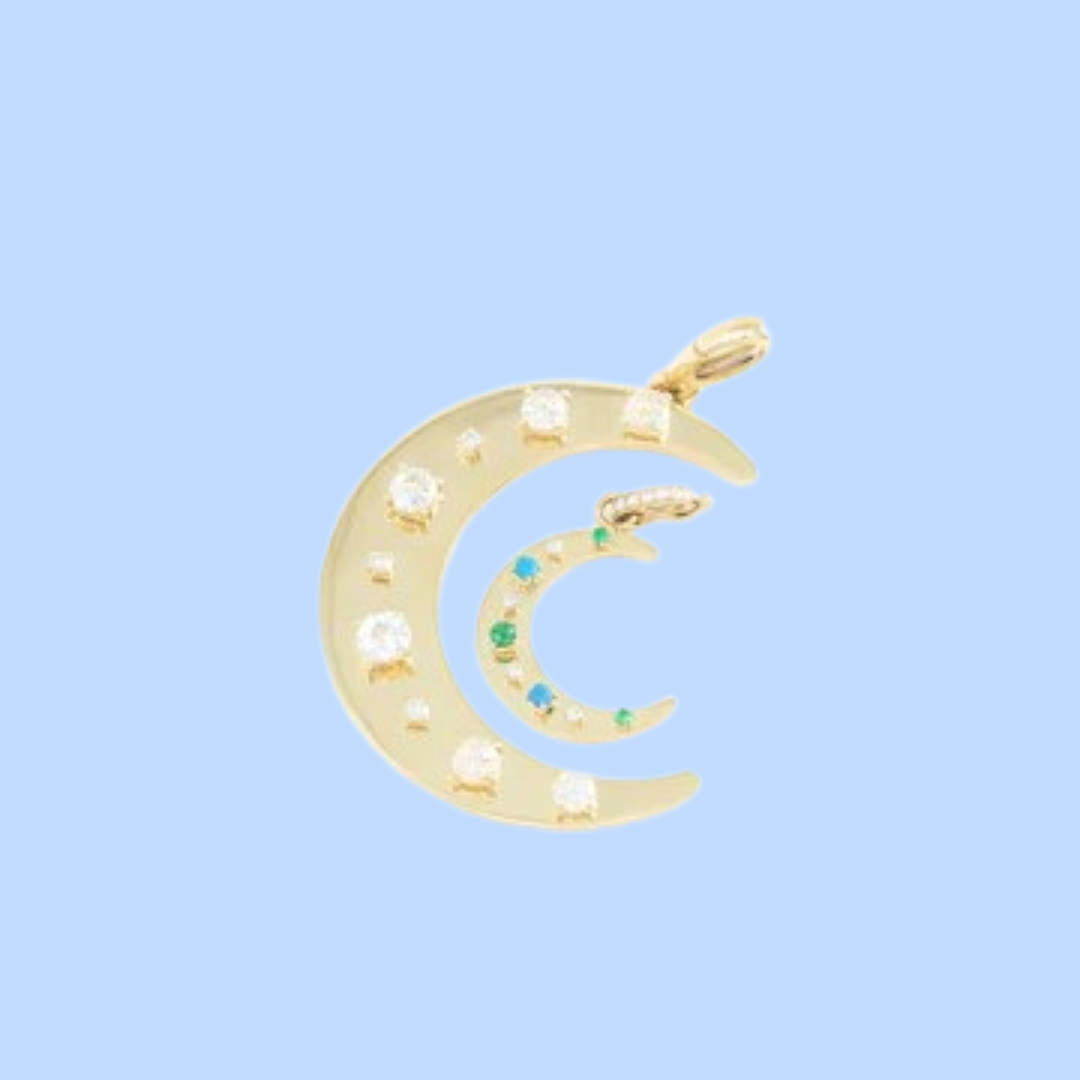 Flat Crescent Charm