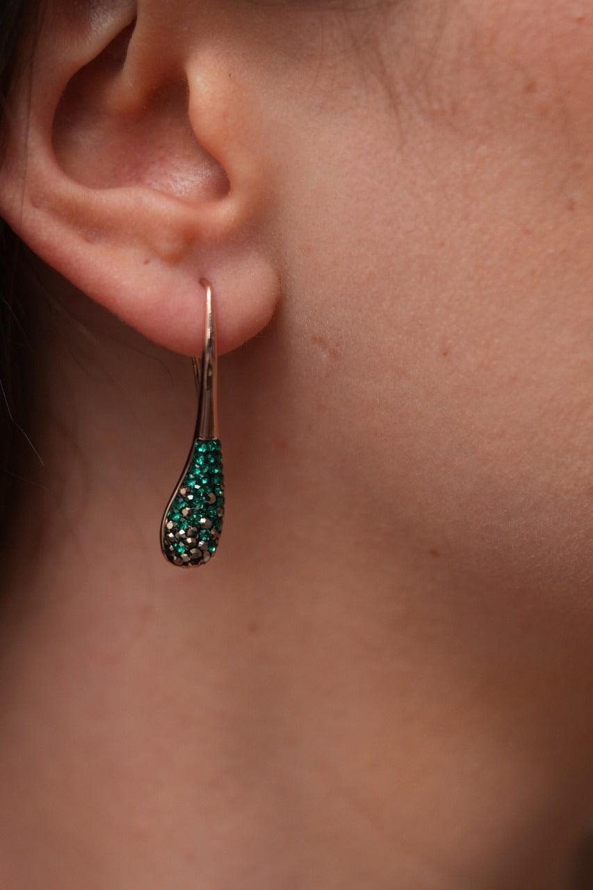 Aurora Drop Stiff Dangler Earrings | Sparkling Tara