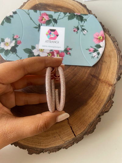 Thick Rich Big Diamond All Over Hoops