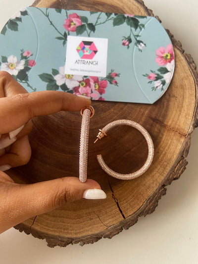 Thick Rich Big Diamond All Over Hoops