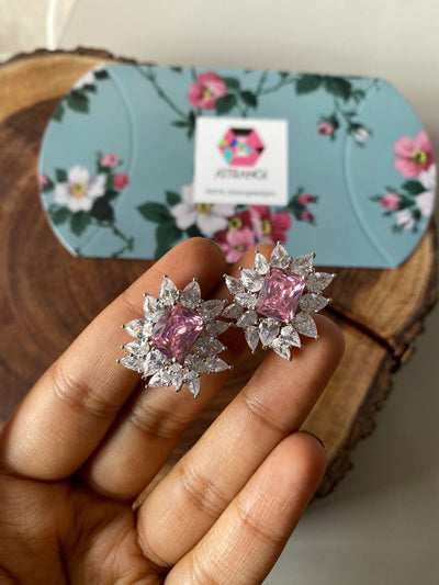 Iconic Glaze Diamond Classic Coloured Studs