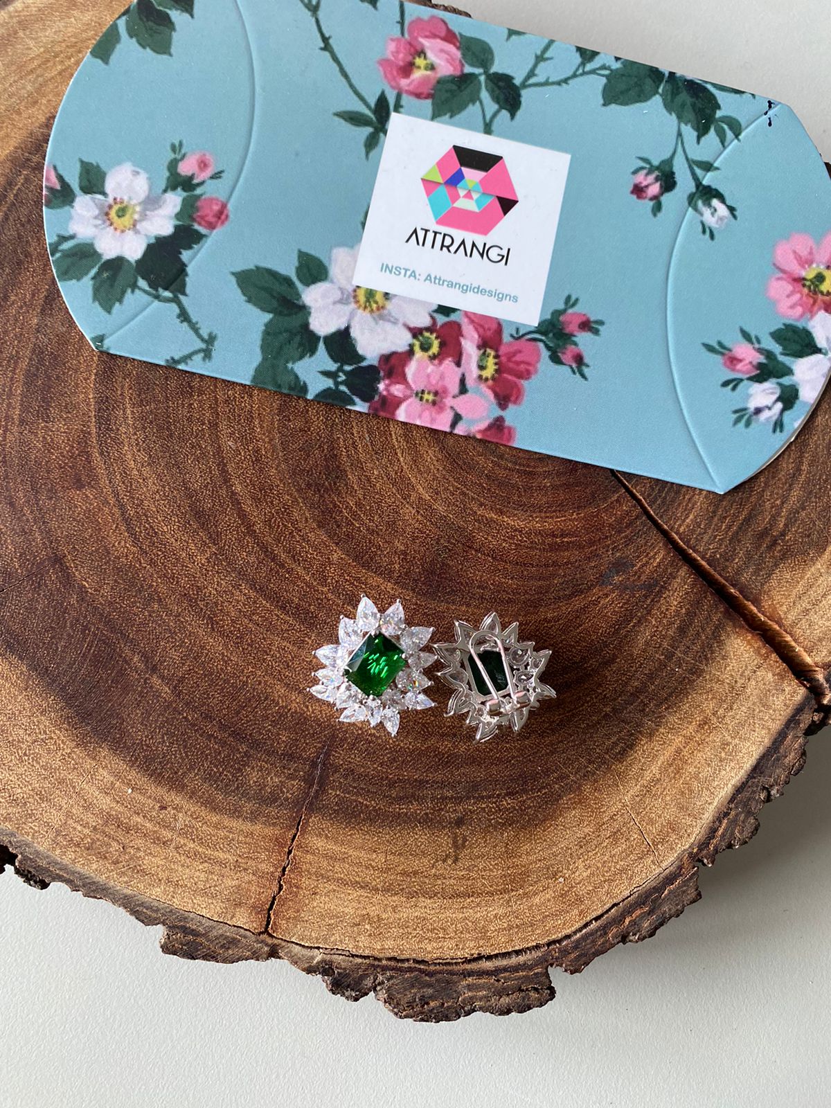 Iconic Glaze Diamond Classic Coloured Studs