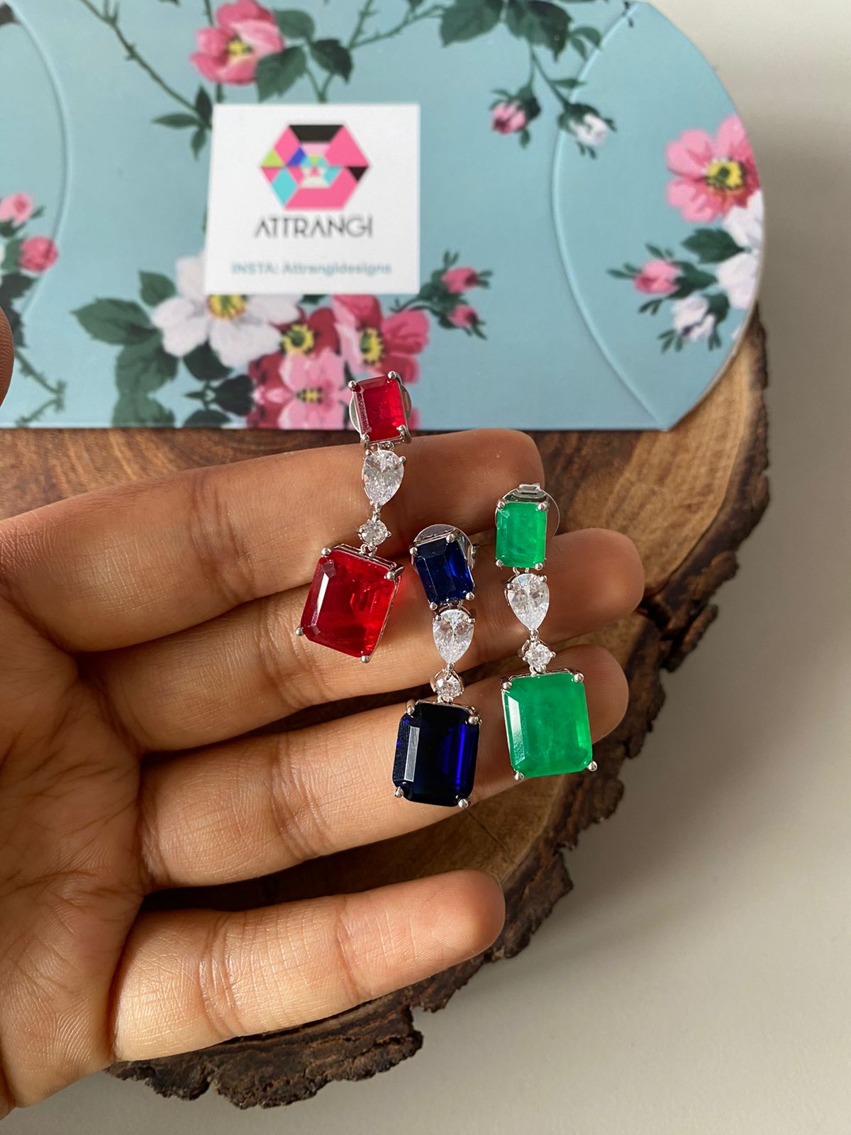 Fierce Diamond Midsized Coloured Dangler Earrings