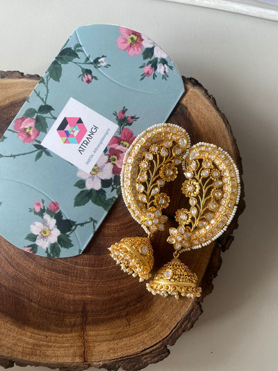 Jugni Earcuff Big Polki Indian Jhumka