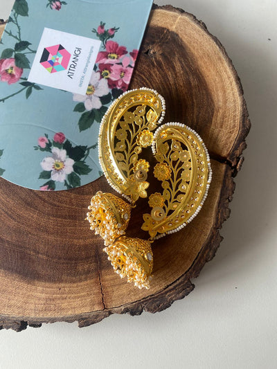 Jugni Earcuff Big Polki Indian Jhumka