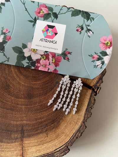 Ananya Diamond Sleek Long Earrings