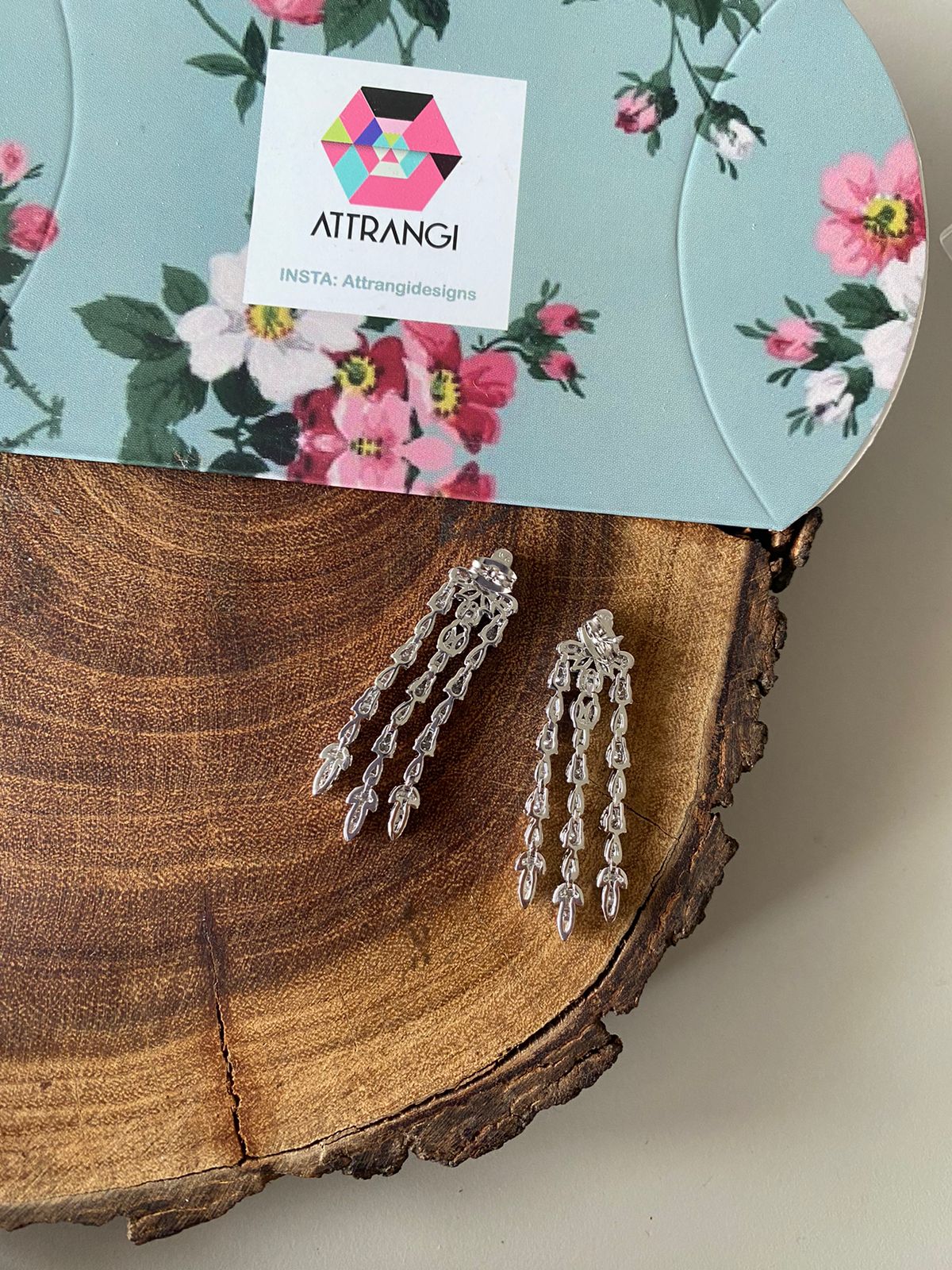 Ananya Diamond Sleek Long Earrings