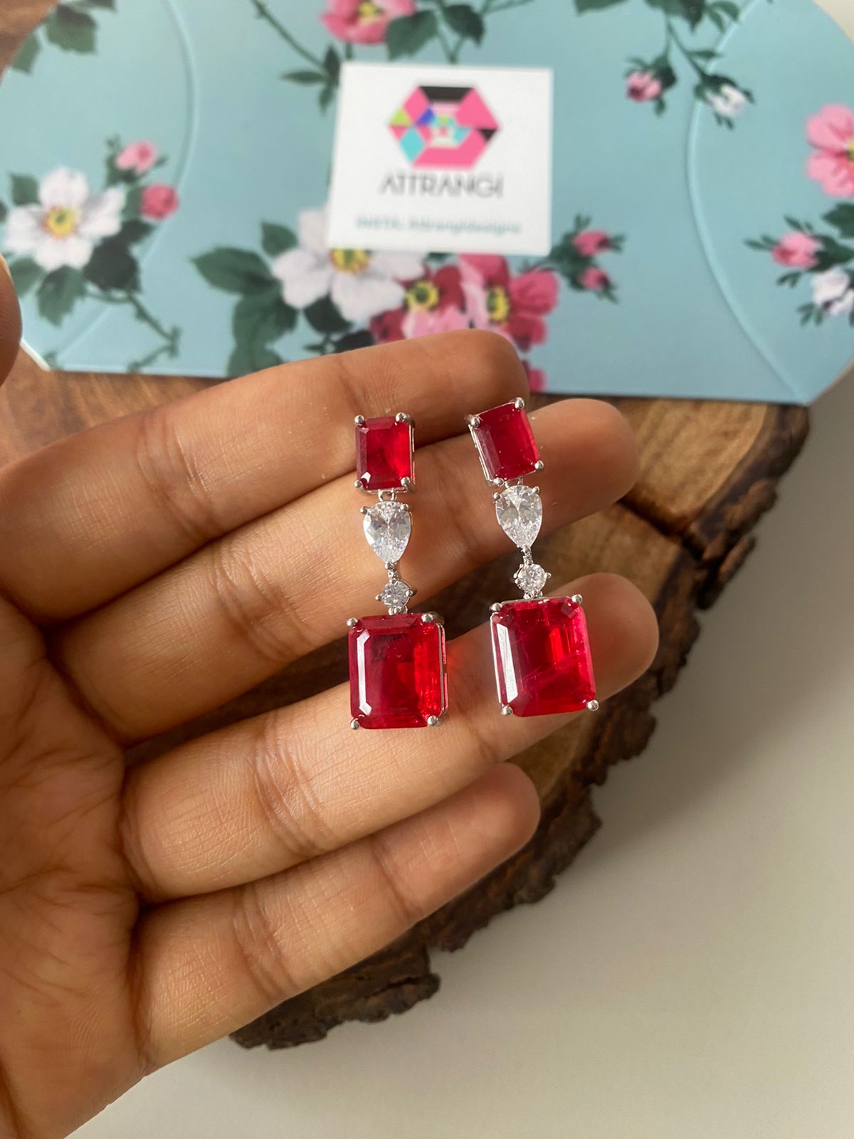 Fierce Diamond Midsized Coloured Dangler Earrings