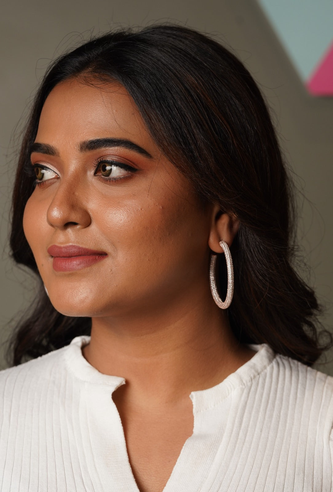 Thick Rich Big Diamond All Over Hoops