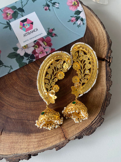 Jugni Earcuff Big Polki Indian Jhumka